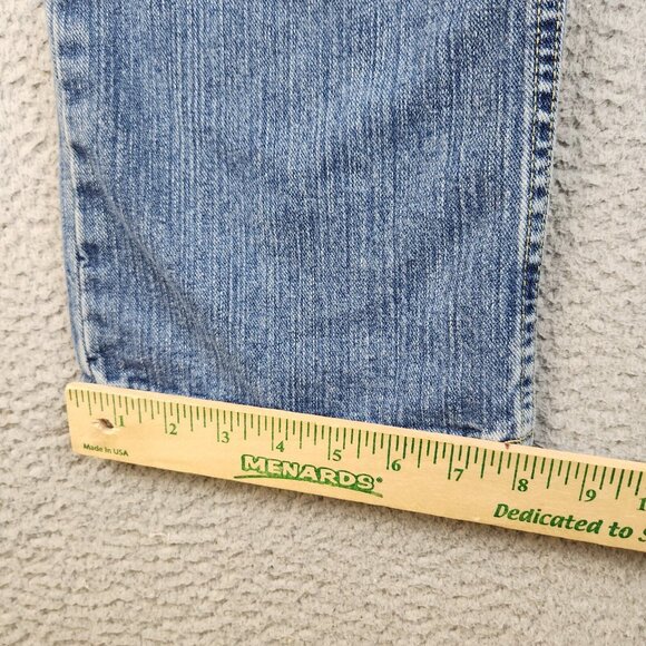 Y2K Boys Relaxed Fit Jeans Boys 18 Husky Straight Faded Adjustable Denim Pants - Picture 8 of 12